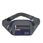 Esportes impermeáveis Fanny Pack para homens e mulheres, Pacote de negócios de grande capacidade, Bolsa para celular portátil ao ar livre, Bolsa de cintura de trabalho 3