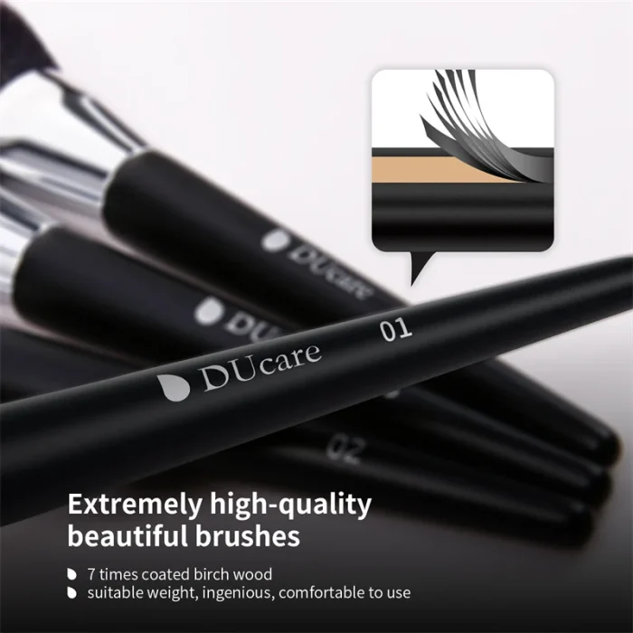 DUcare-Professional Makeup Brush Set, Escovas De Cabelo Sintético, Foundation Power, Sombras Mistura, Ferramentas De Beleza, 10-32 Pcs 5