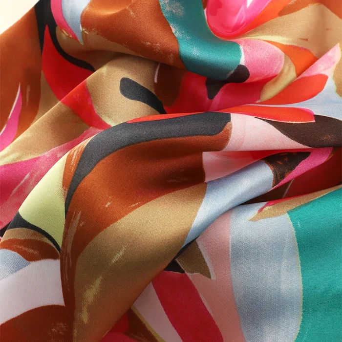 Lenço de seda cetim estampado quadrado para mulheres, faixas de cabelo, lenço fashion, envoltórios de pulso, xale Lady Ribbon, 70cm Design 6