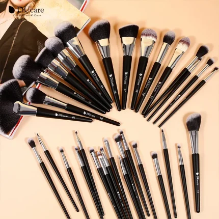 DUcare-Professional Makeup Brush Set, Escovas De Cabelo Sintético, Foundation Power, Sombras Mistura, Ferramentas De Beleza, 10-32 Pcs 2