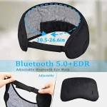 Bluetooth fones de ouvido para dormir máscara de olho fones de ouvido do sono headband bluetooth macio elástico confortável fones de ouvido de música sem fio 2